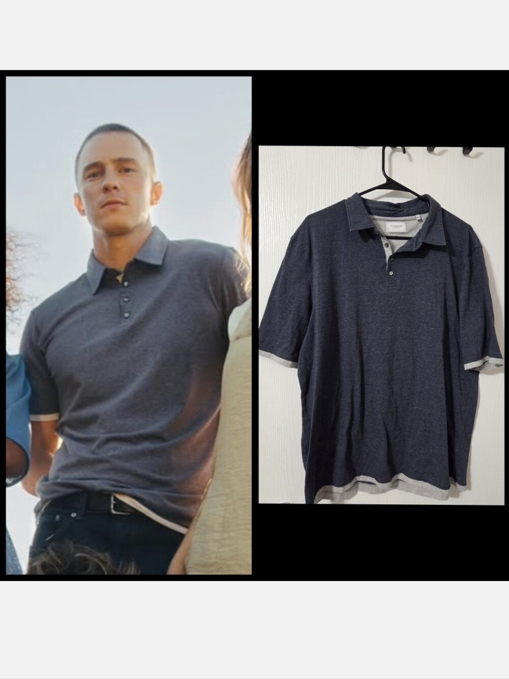 Rafe Cameron Outer Banks Season 5 Promo 7 Diamonds Men's Polo XL